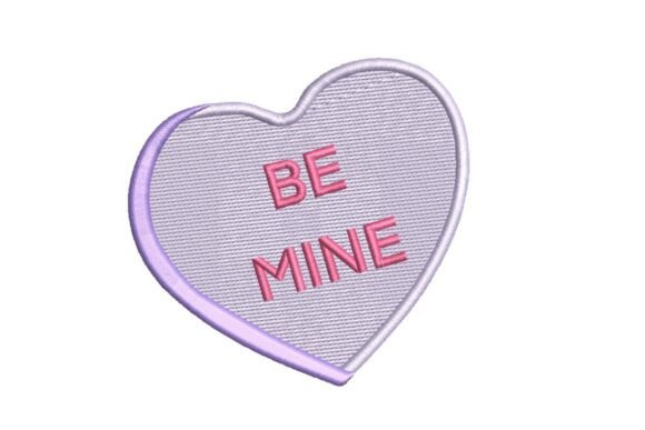Be Mine Conversation Heart Valentine’s Embroidery Design