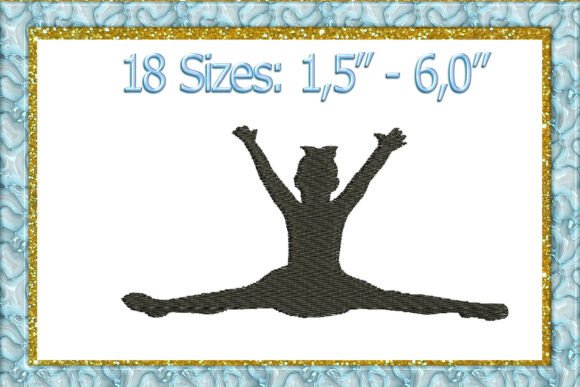 Cheerleader Cheer Spirit Embroidery Design