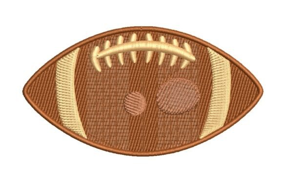 Classic American Football Embroidery Design