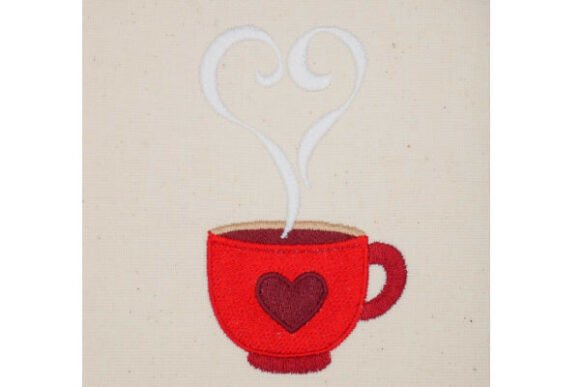 Coffee Love – Full Stitch Embroidery