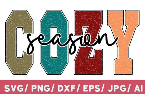 Cozy Season PNG, Embroidery Fall Png