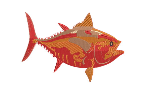 Creative Fish Embroidery Design