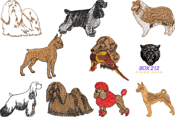 Dog Embroidery Collection