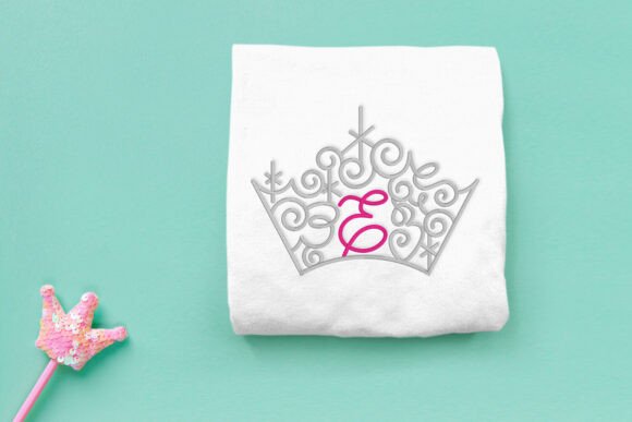 Magical Tiara with Letter E Embroidery
