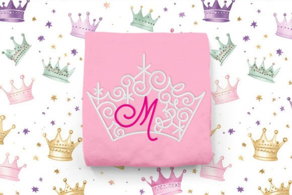 Magical Tiara with Letter M Embroidery