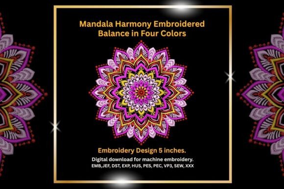 Mandala Embroidery Pattern Harmony