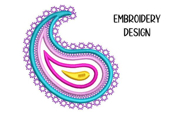 Ornamental Paisley Motif Embroidery