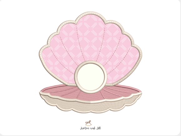 Pearl Shell Applique Machine Embroidery