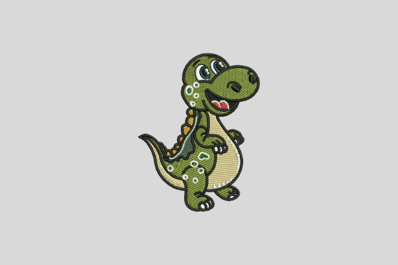 Playful Green Dion Embroidery Design