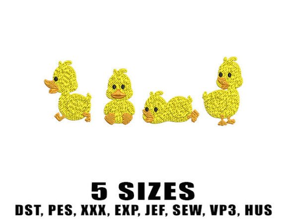 Rubber Ducky Embroidery Designs