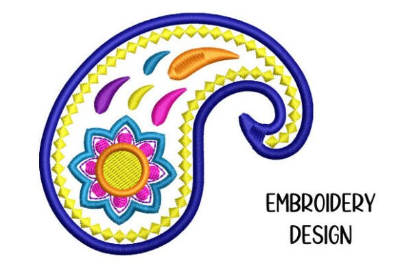 Small Paisley Design Classic Embroidery