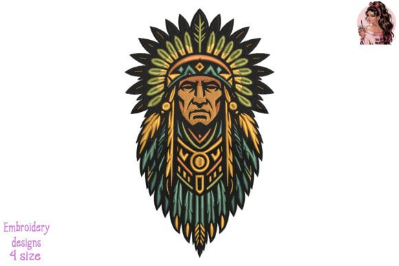 Totemic Forest Chief Embroidery
