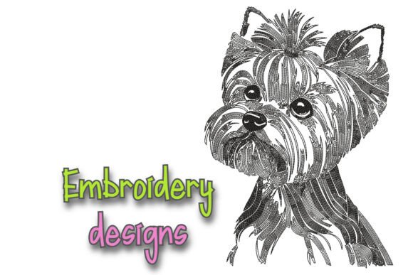 Yorkshire Terrier, Dog Embroidery